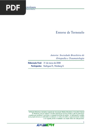 Entorse de Tornozelo (Artigo)