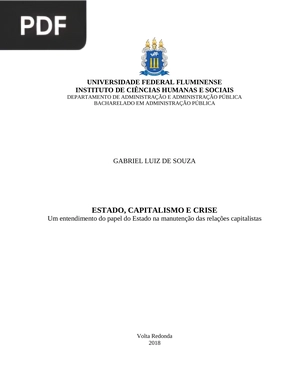 Estado, capitalismo e crise