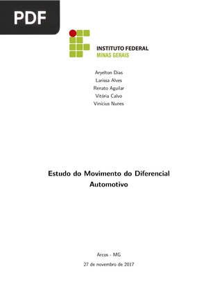 Estudo do Movimento do Diferencial Automotivo