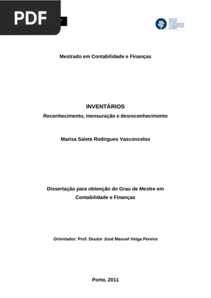 Inventários Reconhecimento, mensuração e desreconhecimento