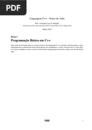 Linguagem C++ - Notas de Aula