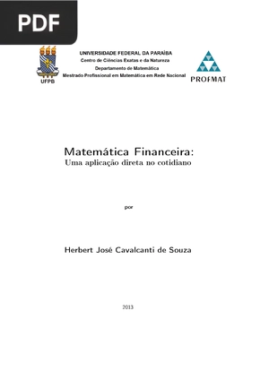 Matemática Financeira: Uma aplicação direita no cotidiano