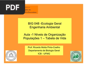 Níveis de Organização Populações 1 (Apresentação)
