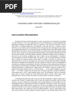 O Mundo como Vontade e Representação