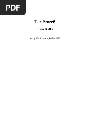 Der Process (O processo)