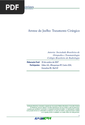 Artrose do Joelho: Tratamento Cirúrgico (Artigo)