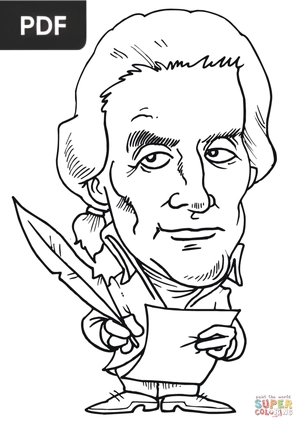 Caricatura para colorir