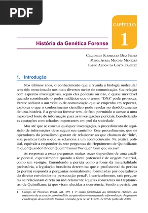 História da Genética Forense
