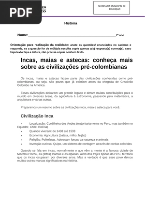 Incas, maias e astecas: conheça mais sobre as civilizações pré-colombianas (Artigo)