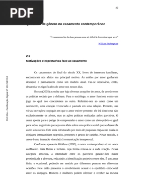 Questões de gênero no casamento contemporâneo