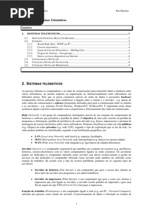 Sistemas Telemáticas (Artigo)