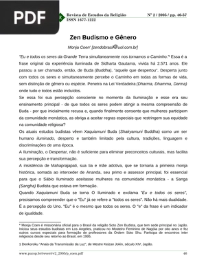 Zen Budismo e Gênero