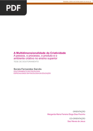 A Multidimensionalidade da Criatividade