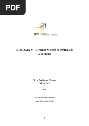 Biologia Marinha: Manual de Práticas de Laboratório