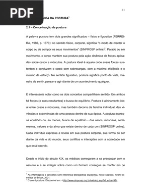 Biomecânica da postura