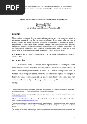Ciclo do relacionamento abusivo: desmistificando relação tóxicas