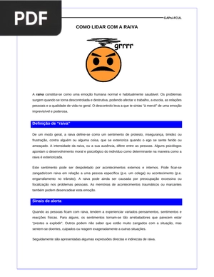 Como lidar con a ravia (Artigo)