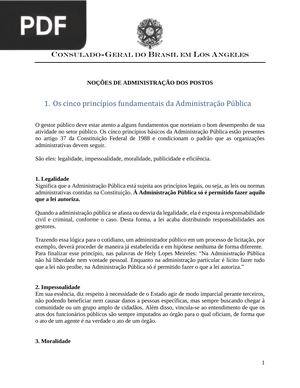 Os cinco princípios fundamentais da Administração Pública (Artigo)