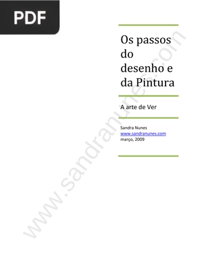 Os passos do desenho e da Pintura