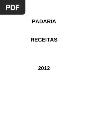 Padaria receitas