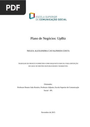 Plano de Negócios: UpBiz