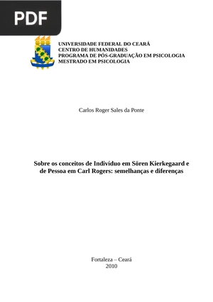 Sobre os conceitos de Indivíduo em Sören Kierkegaard e de Pessoa em Carl Rogers: semelhanças e diferenças