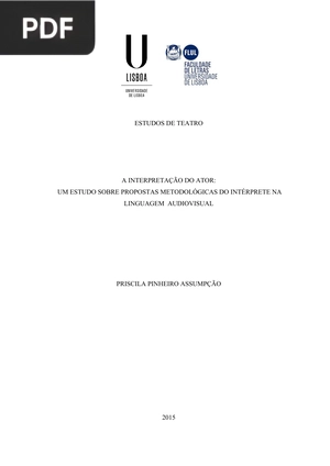 A interpretação do ator
