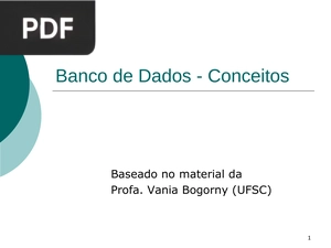 Banco de Dados - Conceitos (Apresentação)