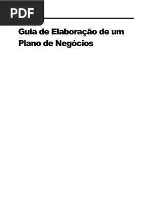 Guia de Elaboração de um Plano de Negócios (Artigo)