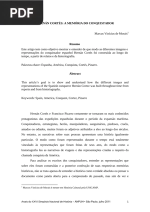 Hernán Cortés: a memória do conquistador