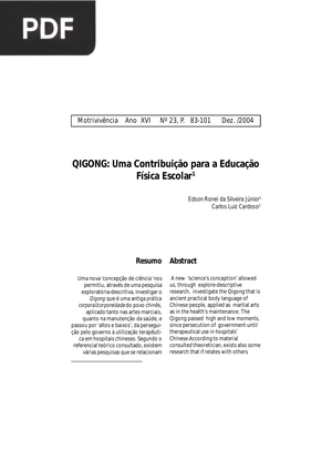 QIGONG: Uma Contribuição para a Educação Física Escolar