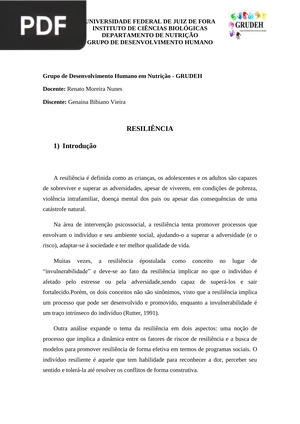 Resiliência (Artigo)