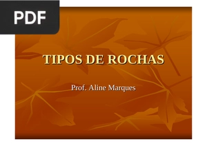 Tipos de rochas (Apresentação)