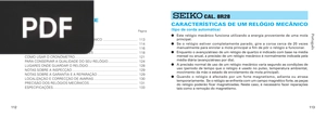 Características de um relógio mecânico