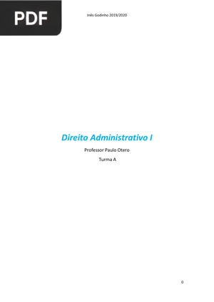 Direito Administrativo I