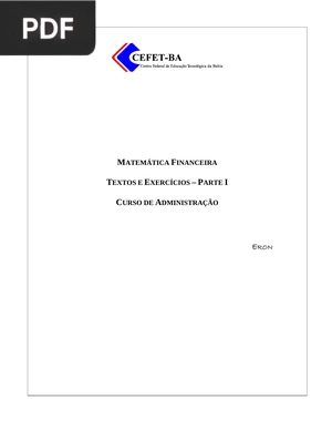 Matemática Financeira