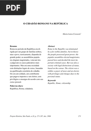 O Cidadão Romano na República