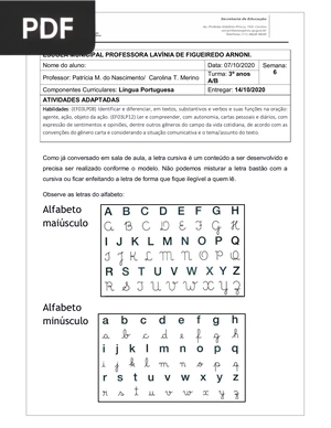 O alfabeto