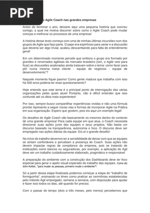 Os desafios do Agile Coach nas grandes empresas (Artigo)