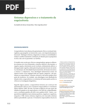 Sintomas depressivos e o tratamento da esquizofrenia (Artigo)