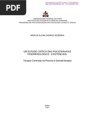 Terapia centrada na pessoa e gestalt-terapia