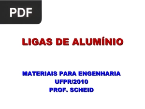 Ligas de Alumínio (Apresentação)
