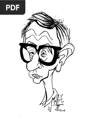 Caricatura para colorir