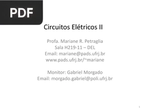 Circuitos Elétricos II (Apresentação)