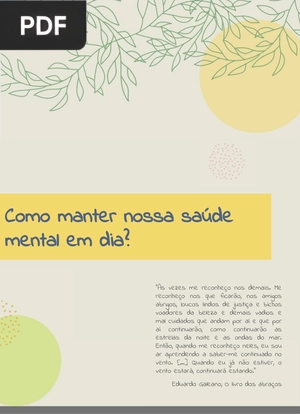 Como manter nossa saúde mental em dia?