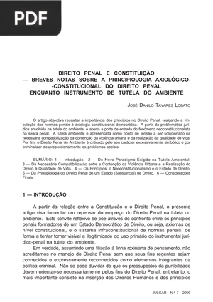 Direito e Constituição
