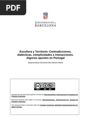 Escultura y Territorio: Contradicciones, dialécticas, complicidades e interacciones. Algunos apuntes en Portugal