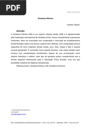 Ginástica rítmica
