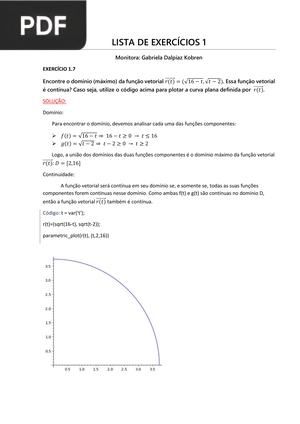 Lista de exercícios (Artigo)