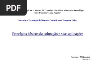 Princípios básicos da coloração e suas aplicações (Apresentação)